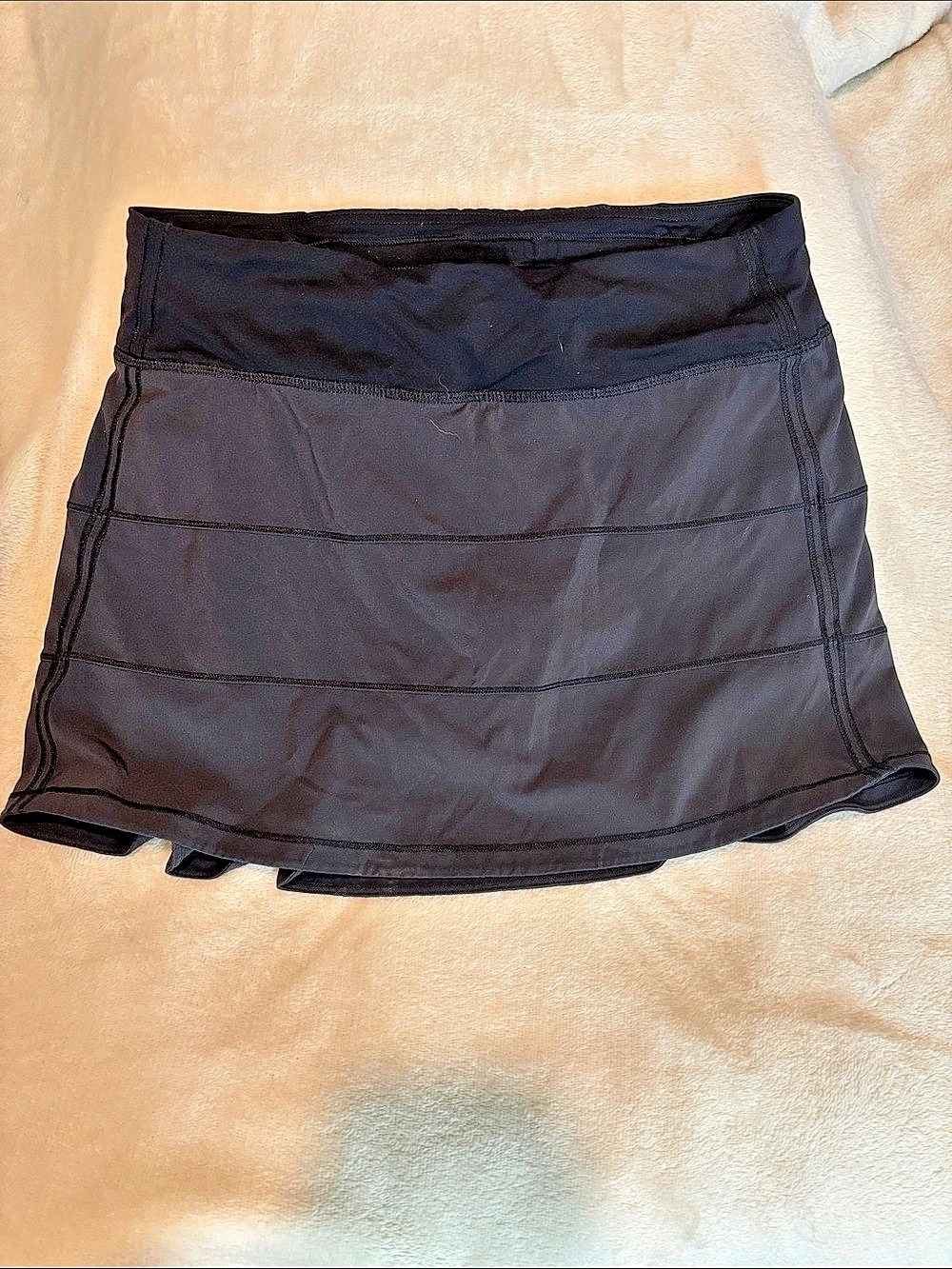 Lululemon Pace Rival Skirt Black Athletic Mini Skirt